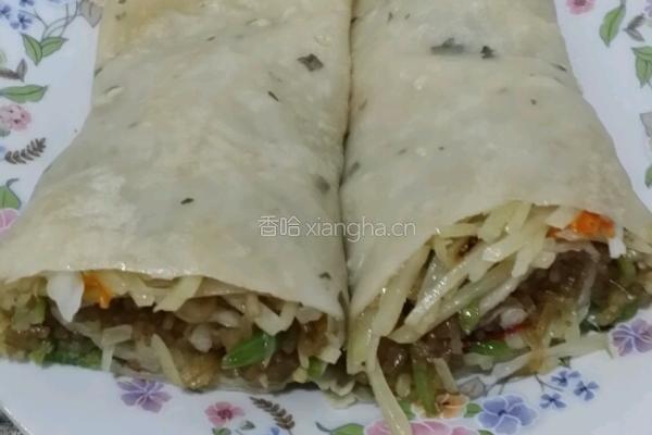 煎饼卷菜的做法图解8