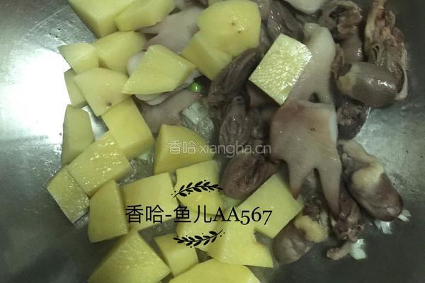 鸡心炖土豆的做法图解5