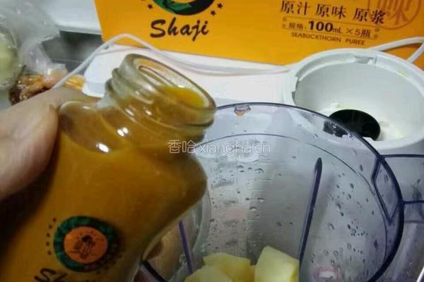 沙棘苹果奶昔的做法图解3