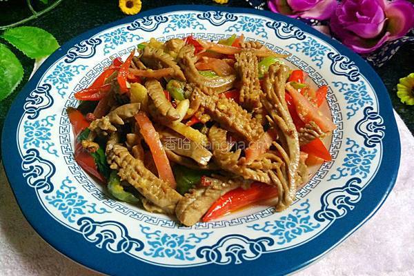 泡菜炒腰花的做法图解15