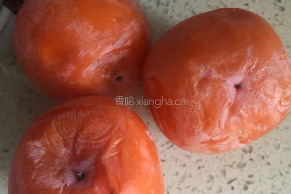 柿子豆沙饼的做法图解1
