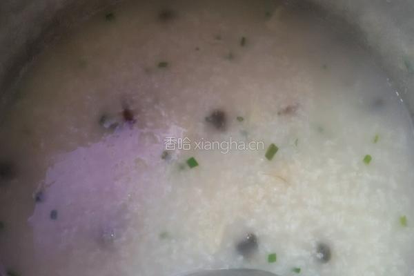 皮蛋葱香粥的做法图解5