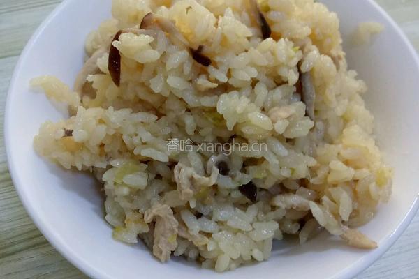 香菇鸡丝饭的做法图解7