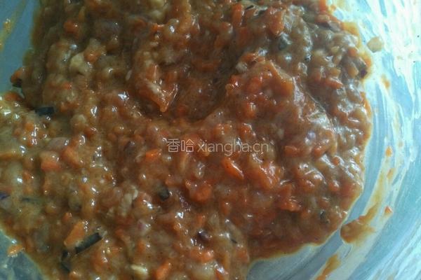 黑胡椒胡萝卜猪肉饼的做法图解12