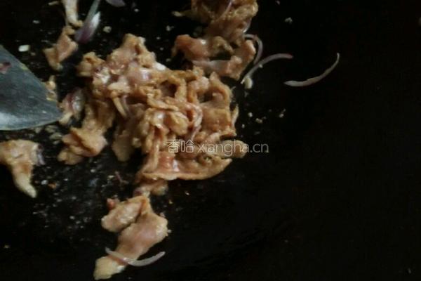 爆炒猪颈肉的做法图解4