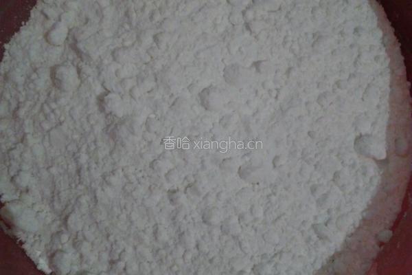 豆沙馅糯米油饼的做法图解1