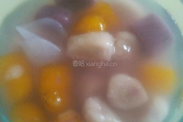 彩色芋圆的做法图解15