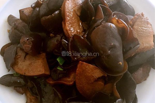 猪舌炒木耳的做法图解8