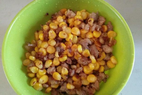 甜玉米炒肉的做法图解9