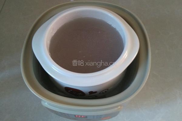 BB煲版～黄米红芸豆粥的做法图解8