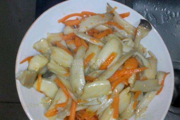 杏鲍菇炒胡萝卜的做法图解10