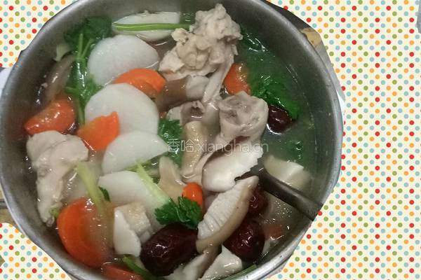 山药香菇鸡肉汤的做法图解4