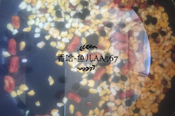 红豆黑豆大馇粥的做法图解2
