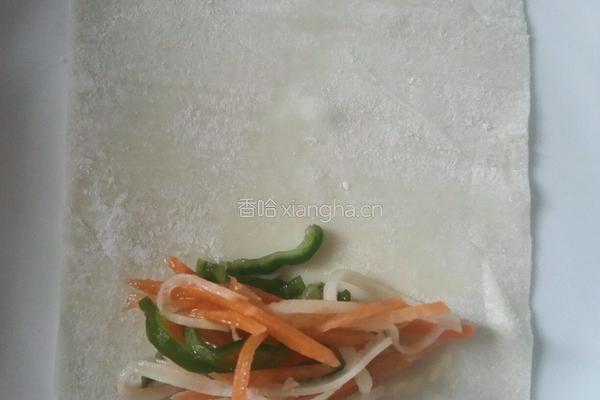 自制春卷的做法图解3