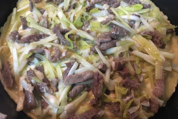 牛肉韭黄煎饼的做法图解8