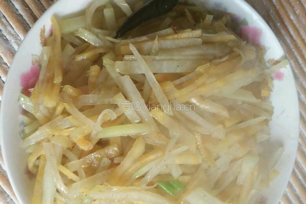 素炒土豆地瓜丝的做法图解6