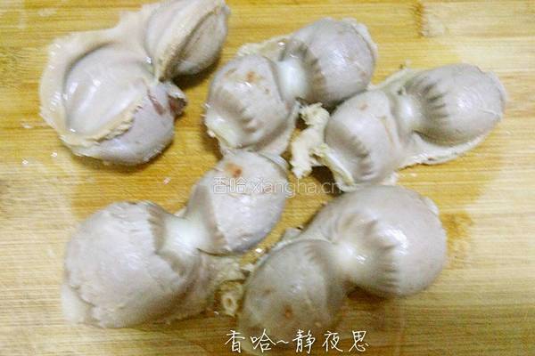 酸豆角双椒炒鸡胗的做法图解3