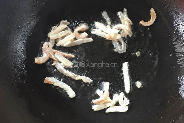 腊味泥蒿的做法图解3