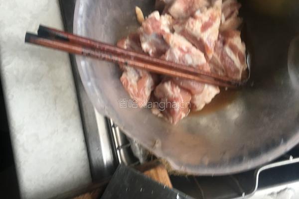青菜蒸排骨的做法图解2