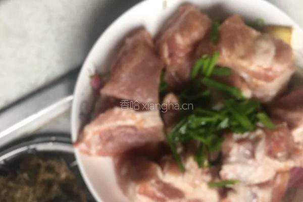 青菜蒸排骨的做法图解4
