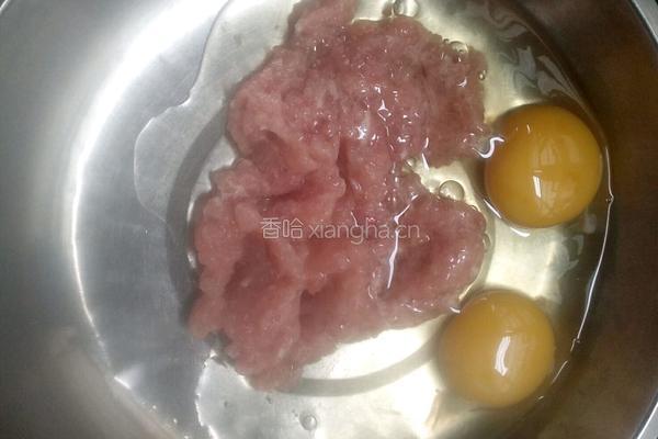 瘦肉蒸蛋的做法图解3