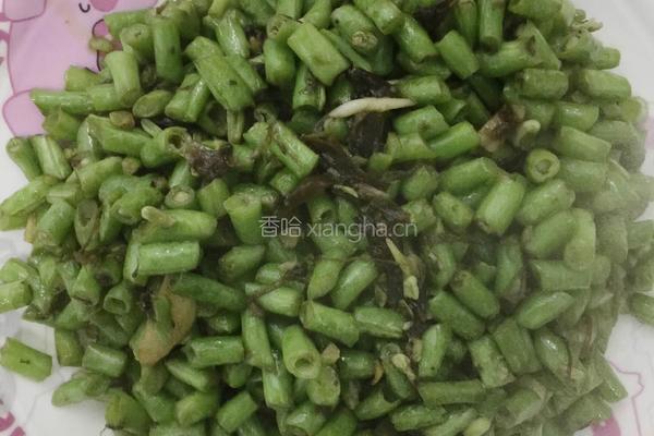 橄榄菜炒豆角的做法图解6