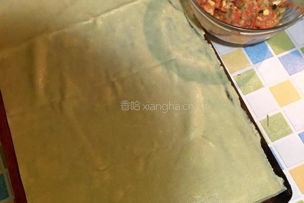 豆皮鸡肉卷的做法图解3