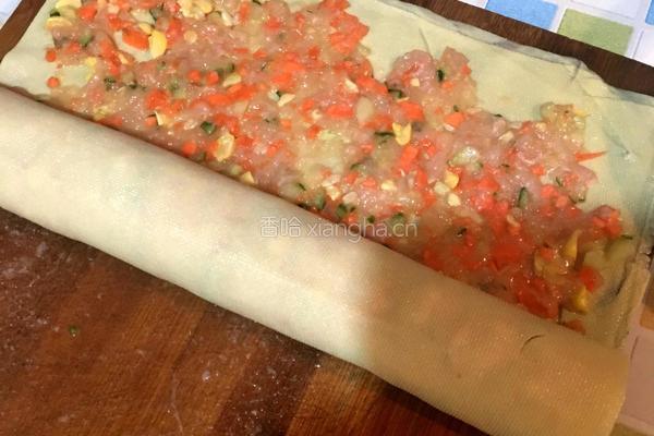 豆皮鸡肉卷的做法图解5
