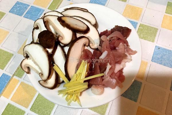 香菇肉片粥的做法图解3