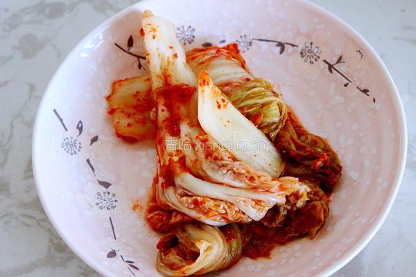 泡菜饼的做法图解2