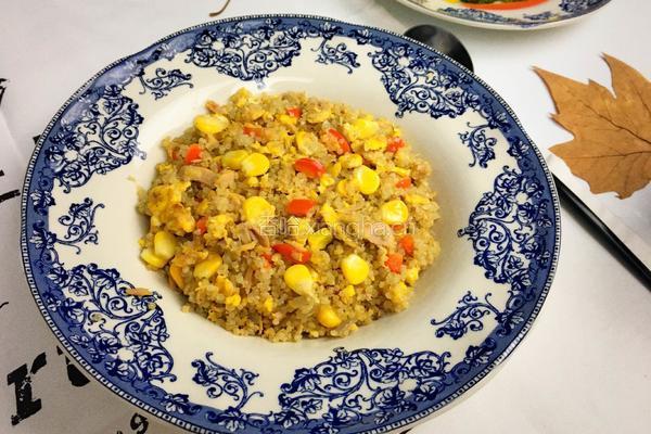 鲔鱼玉米蛋炒藜麦饭的做法图解11