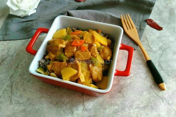 肉片土豆盖浇饭