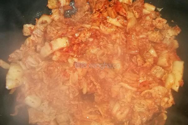 辣白菜五花肉的做法图解7