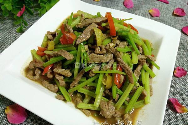 芹菜泡椒炒牛肉的做法图解11