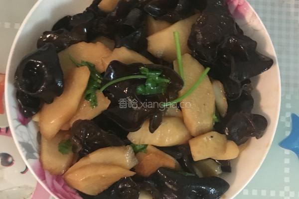 木耳炒山药的做法图解5
