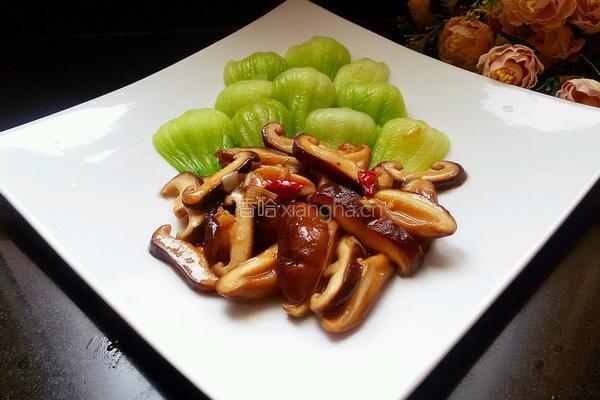 香菇油菜的做法图解9
