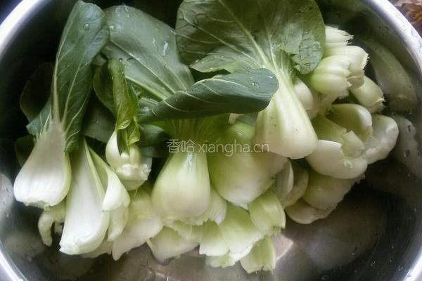 香菇油菜的做法图解6