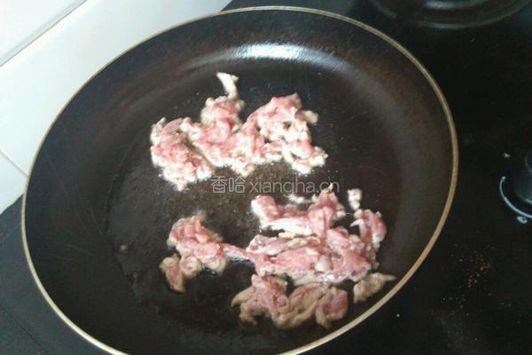 肉丝炒时蔬的做法图解4