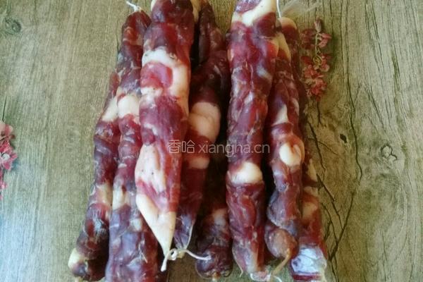 手工风干肠的做法图解12