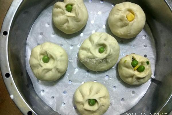 猪肉豆干香菇包子的做法图解12