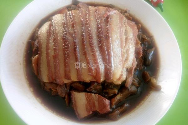 盐干菜扣肉的做法图解13