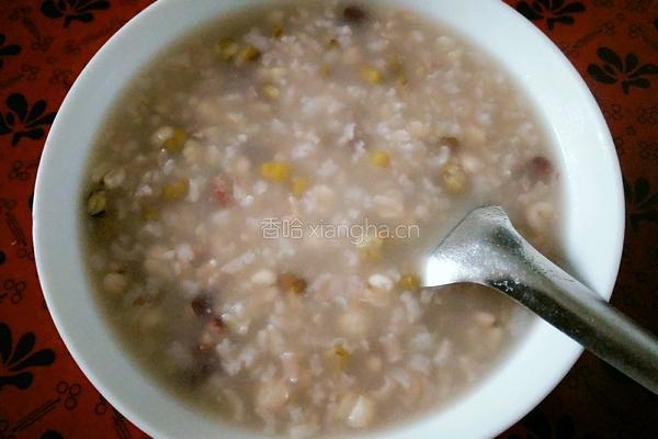 四宝粥（大米薏米绿豆红豆）的做法图解3