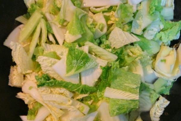 醋溜白菜的做法图解4