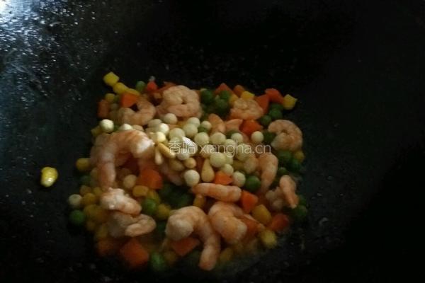 蔬果香虾仁的做法图解6