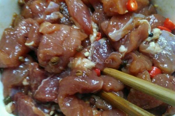 香辣猪肉干（电饭锅制作）的做法图解2