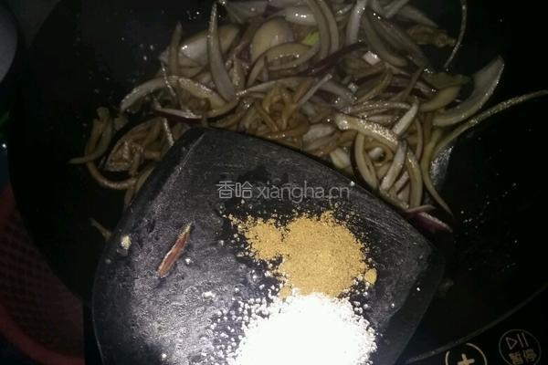 洋葱爆鸡肠的做法图解6