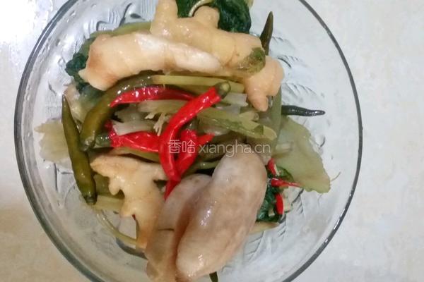 酸菜粉条炖鱼的做法图解4