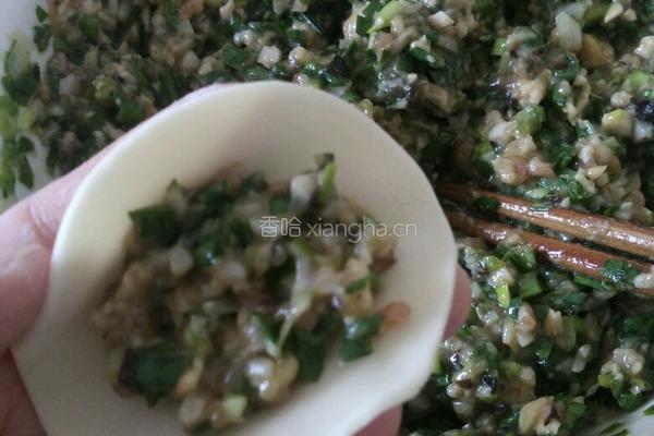 韭菜莲菜饺子的做法图解6