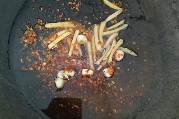肉片炒三丁的做法图解4