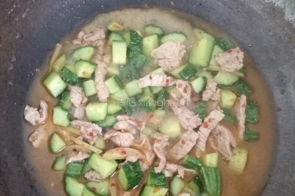 肉片炒三丁的做法图解7